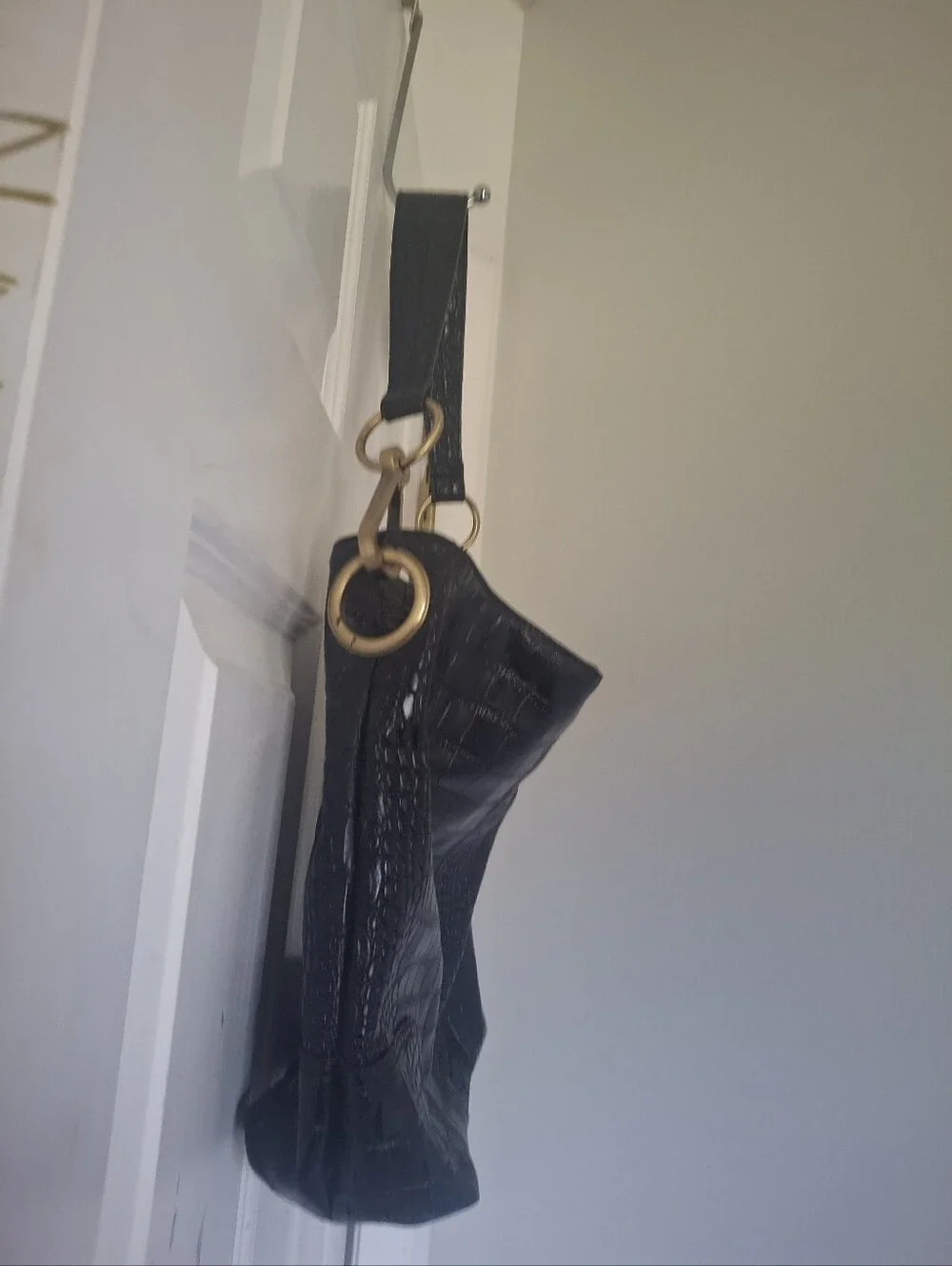 BUENO Croc Embossed Hobo Bag